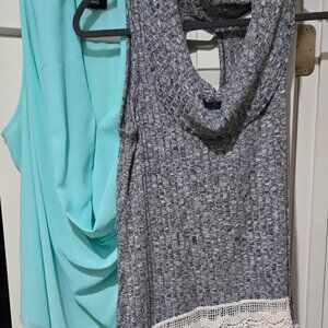 2 Womens tops R2D/Fate sleeveless